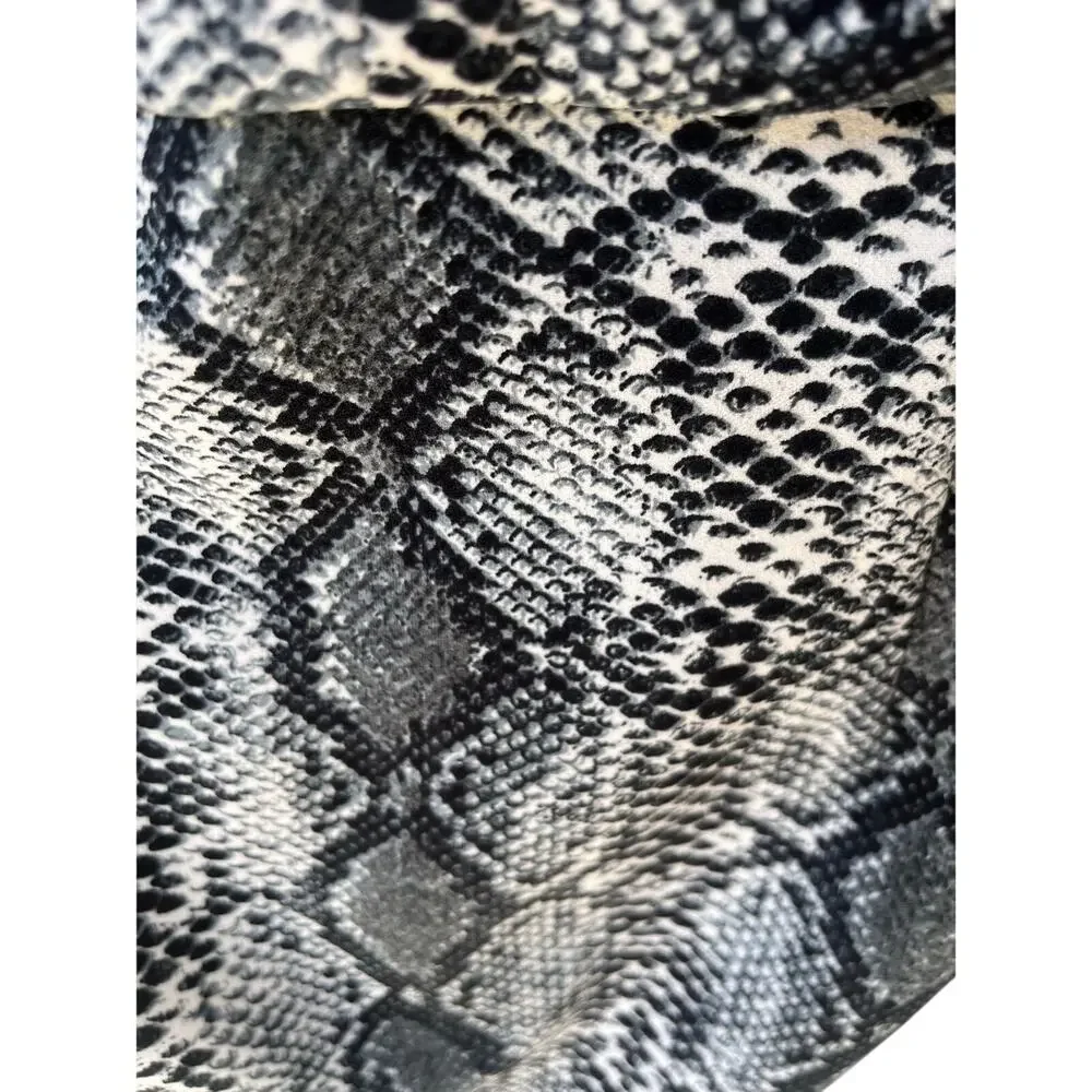 Python Print Halter Fitted Dress Medium - Picture 6 of 6